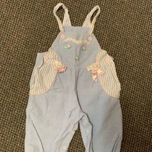Vintage Overalls w Heart Pocket